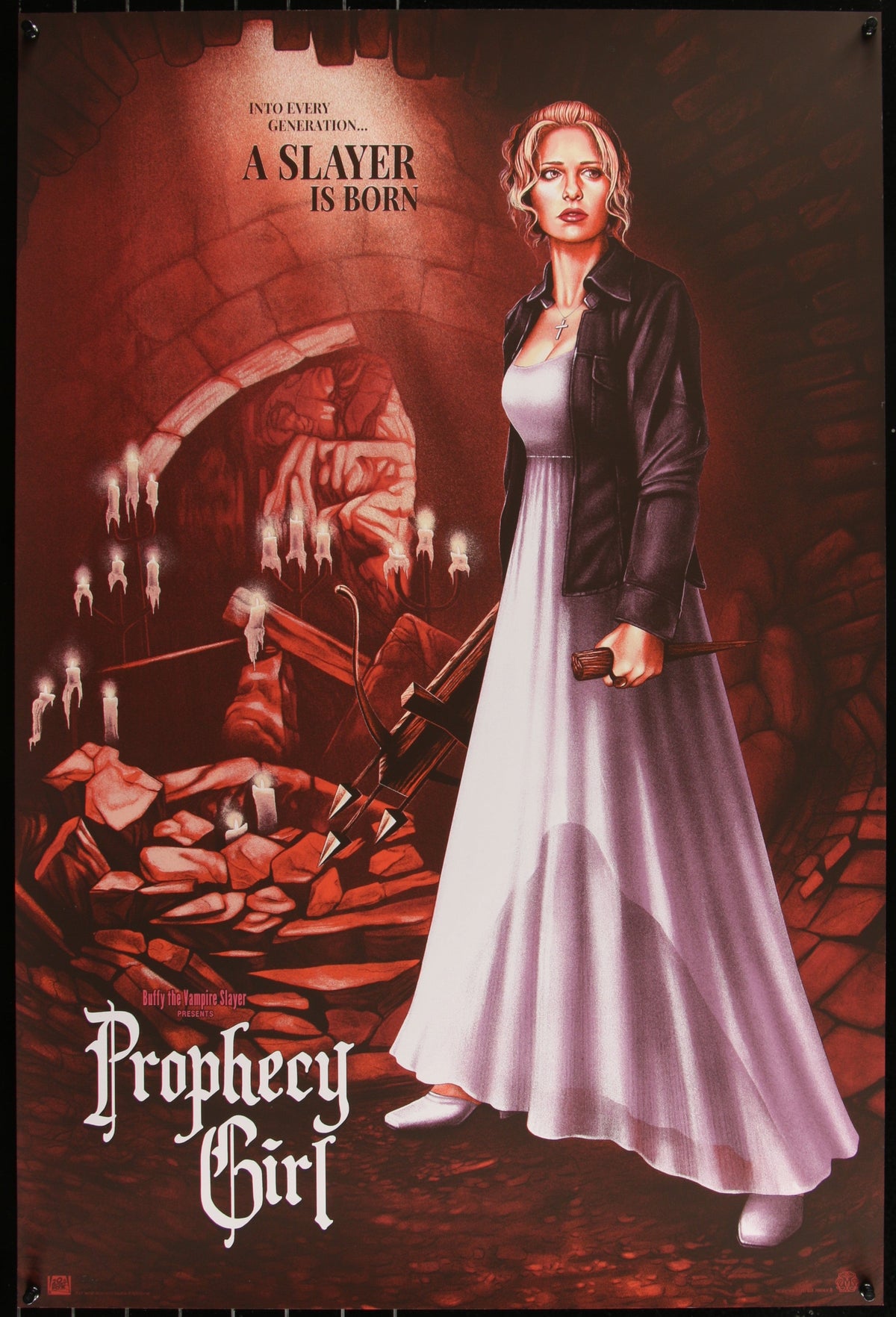 Buffy The Vampire Slayer - Prophecy Girl - Variant Art Print by Sara Deck - Mondo