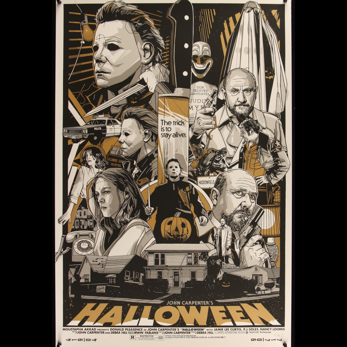 Halloween - Tyler Stout Limited Edition Variant Art Print (2021) Grey Matter Art