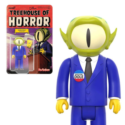 Super7 Reaction - Simpsons Treehouse Of Horror - KANG DOLE 3 3/4 Figure